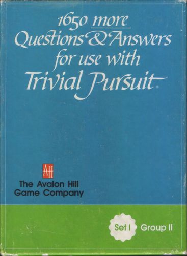 1650 more Questions & Answers for use with Trivial Pursuit: Set I, Group II