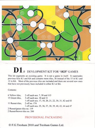 1825 Development Kit D1: Additional Tiles