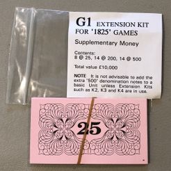 1825: Extension Kit G1 – Supplemental Money