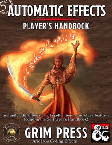 5E Automatic Effects: Player's Handbook