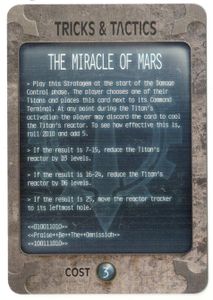 Adeptus Titanicus: The Horus Heresy – The Miracle of Mars Promo Stratagem Card