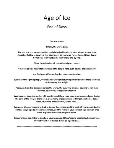 Age of Ice: End of Days