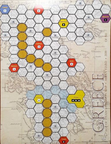 Age of Steam Expansion: Greece and Cyclades