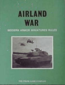 Airland War: Modern Armor Miniatures Rules