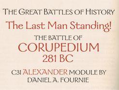 Alexander Battle Module: The Battle of Corupedium, 281 BC