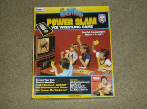All Star Wrestling Power Slam VCR Wrestling Game