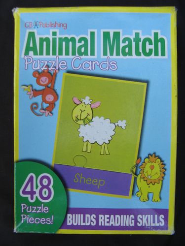 Animal Match Puzzle Cards