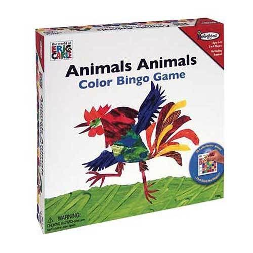 Animals Animals Color Bingo Game