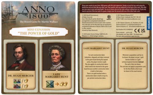 Anno 1800: The Power of Gold Mini-Expansion