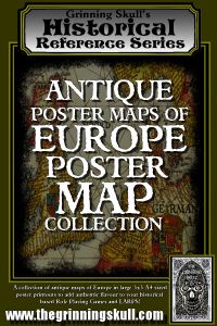 Antique Poster Maps of Europe Poster Map Collection