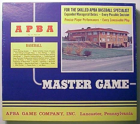 APBA Major League Baseball Master Game