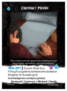 Apocrypha Adventure Card Game: Contract Poison Promo Card