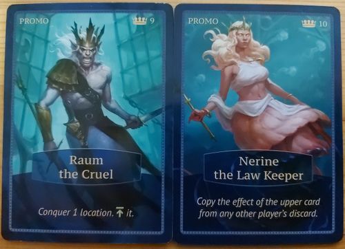 Aquatica: Raum the Cruel & Nerine the Law Keeper Promo Cards