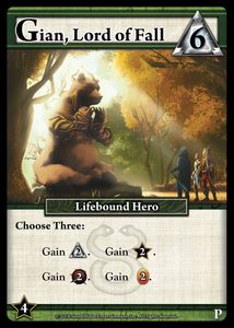 Ascension: Gian, Lord of Fall Promo Card