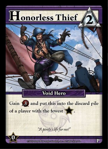 Ascension: Skulls and Sails – Honorless Thief Promo Card