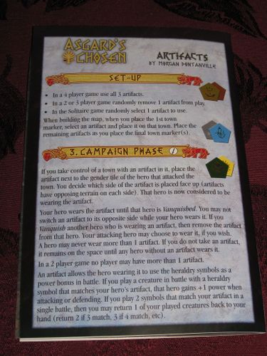 Asgard's Chosen: Artifacts