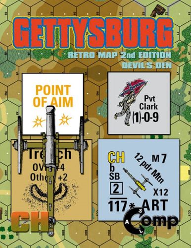 ASL Comp: Gettysburg – Retro Map 2nd Edition: Devil's Den