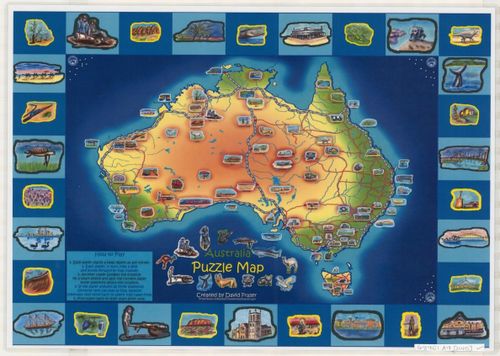 Australia puzzle map
