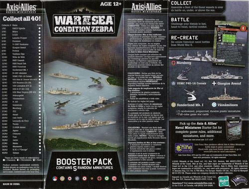 Axis & Allies: War at Sea – Condition Zebra Booster Pack