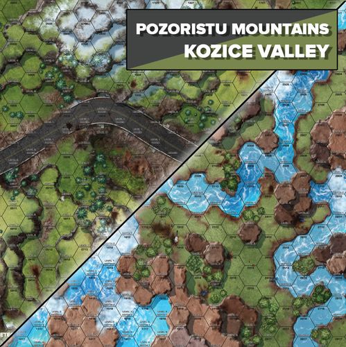 BattleTech: Pozoristu Mountains/Kozice Valley Battlemat