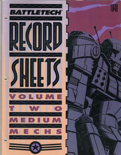 BattleTech Record Sheets Volume Two: Medium 'Mechs