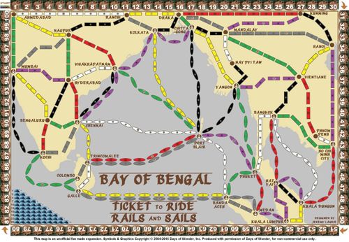 Bay of Bengal (fan expansion for Ticket to Ride)