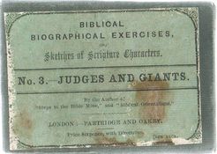 Biblical Biographical Exercises: No.3 Judges and Giants