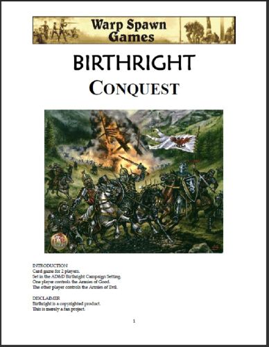 Birthright Conquest