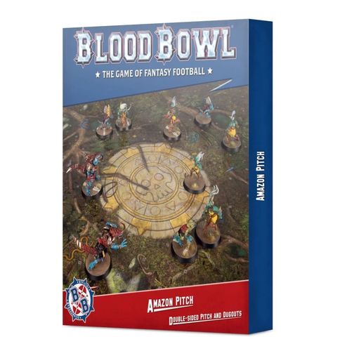 Blood Bowl (2016 Edition): Amazon Pitch – Double-sided Pitch and Dugouts