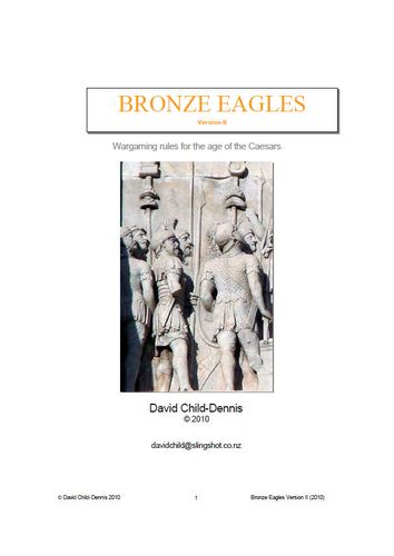 Bronze Eagles: Wargaming Rules for the Age of the Caesars