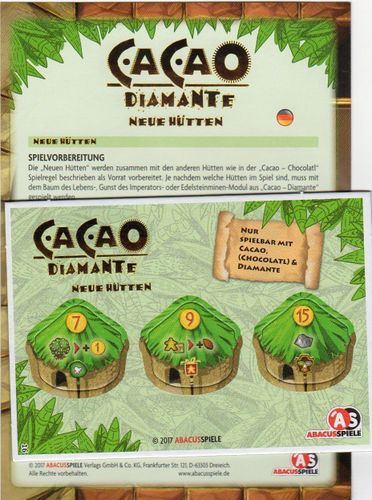 Cacao: Diamante – New Huts