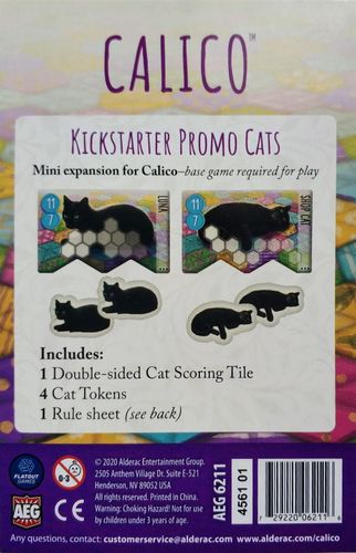 Calico: Kickstarter Promo Cats Board Game | BoardGames.com ...