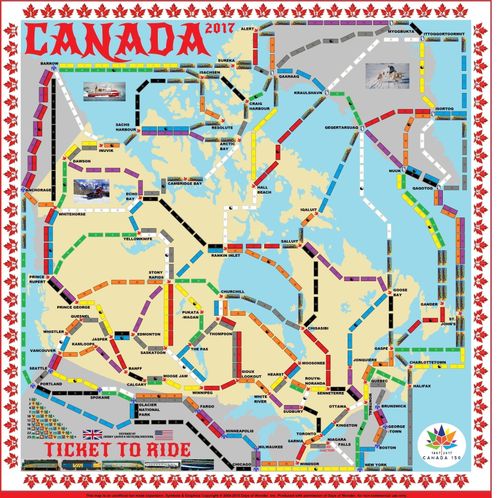 Canada 2017 (fan expansion for Ticket to Ride)