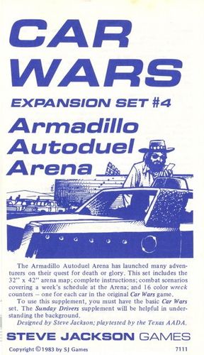 Car Wars Expansion Set #4, Armadillo Autoduel Arena