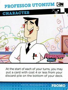 Cartoon Network Crossover Crisis: Animation Annihilation Deck building game – Professor Utonium Promo Card