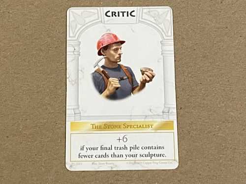 Chiseled: Critic Promo Card