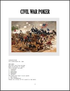 Civil War Poker