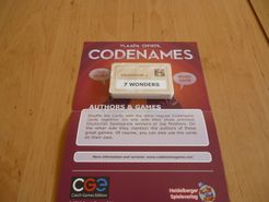 Codenames: Authors & Games