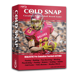 Cold Snap Canadian Pro Football Simulation Board Game