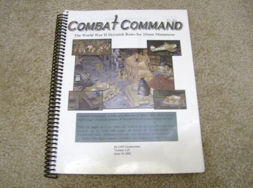 Combat Command: World War II Skirmish Rules for 25mm Miniatures