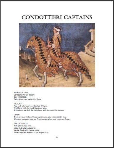 Condottieri Captains