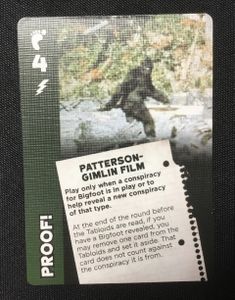 Conspiracy!: Bigfoot/Patterson-Gimlin Film Promo Cards
