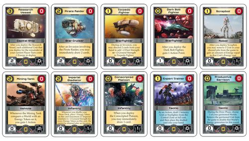 Core Worlds: Pre-Game Draft Cards