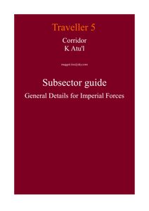 Corridor K Atu'l Subsector Guide General Details for Imperial Forces