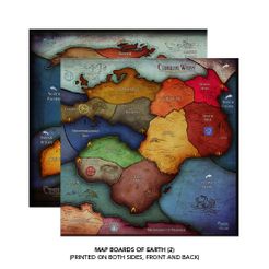 Cthulhu Wars: Six to Eight Player Earth Map