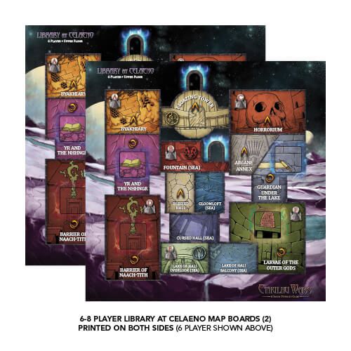 Cthulhu Wars: Six to Eight Player Library at Celaeno Map