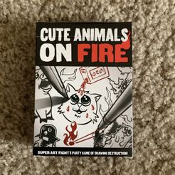 Cute Animals on Fire: Super Art Fight's Party Game of Drawing Destruction