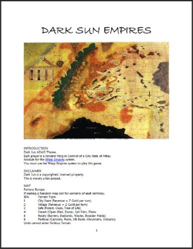 Dark Sun Empires