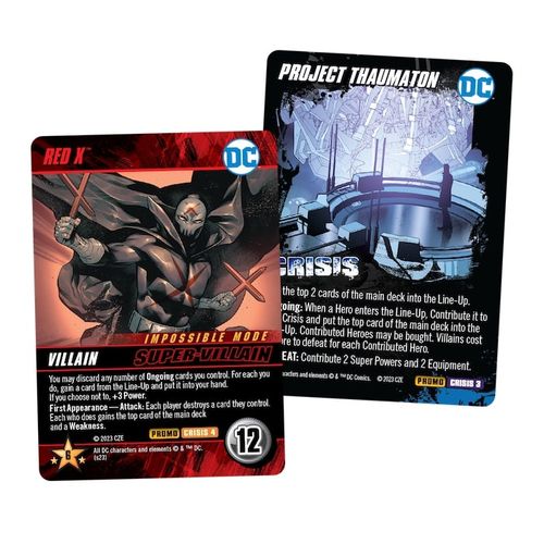 DC Deck-Building Game: Red X & Project Thaumaton Promo Cards