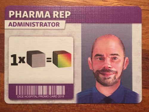Dice Hospital: Pharma Rep Administrator Promo Card